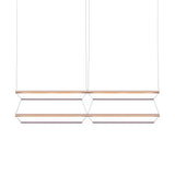 Tier Grid Pendant Light: 150 + 2H2V + Anodized Copper + Amethyst
