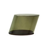 Tilt Coffee Table: Glass + Green