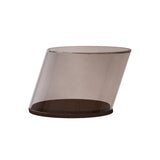 Tilt Coffee Table: Glass + Smoke