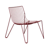 Tio Easy Chair: Wine Red