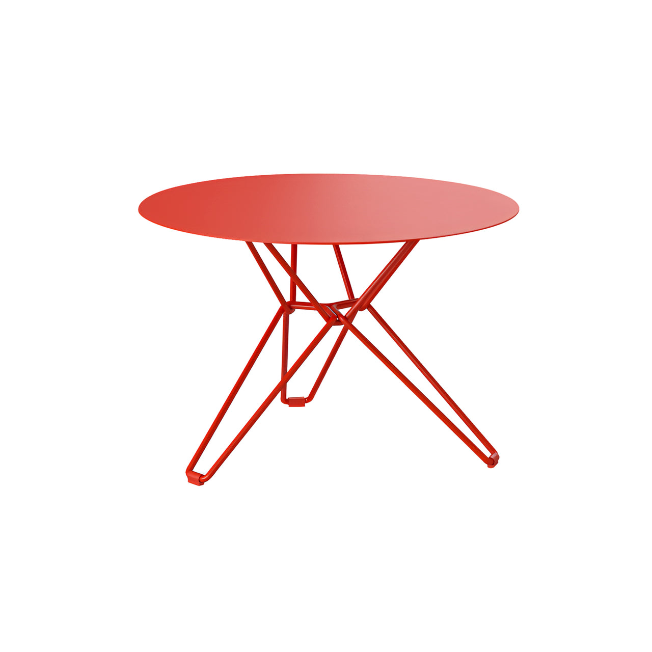 Tio Side Table: Round + Pure Red