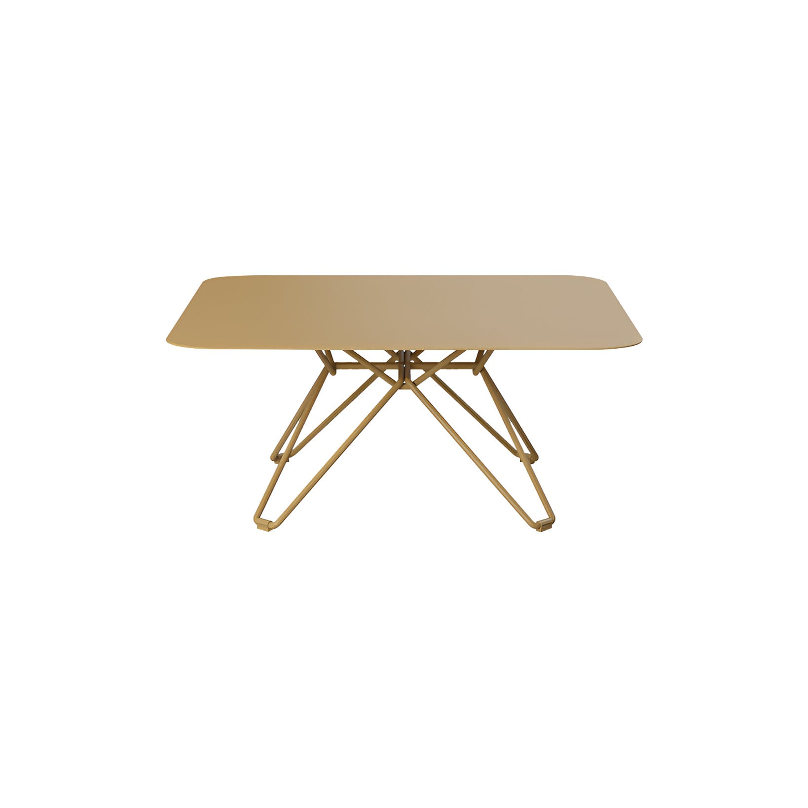 Tio Side Table: Square + Brown Beige