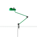 Topo Table Lamp with Clamp: Green + Black