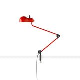 Topo Table Lamp with Clamp: Red