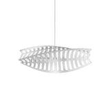 Toru Horizontal Pendant Light: Large + White