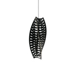 Toru Vertical Pendant Light: Medium + Black