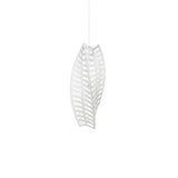 Toru Vertical Pendant Light: Small + White