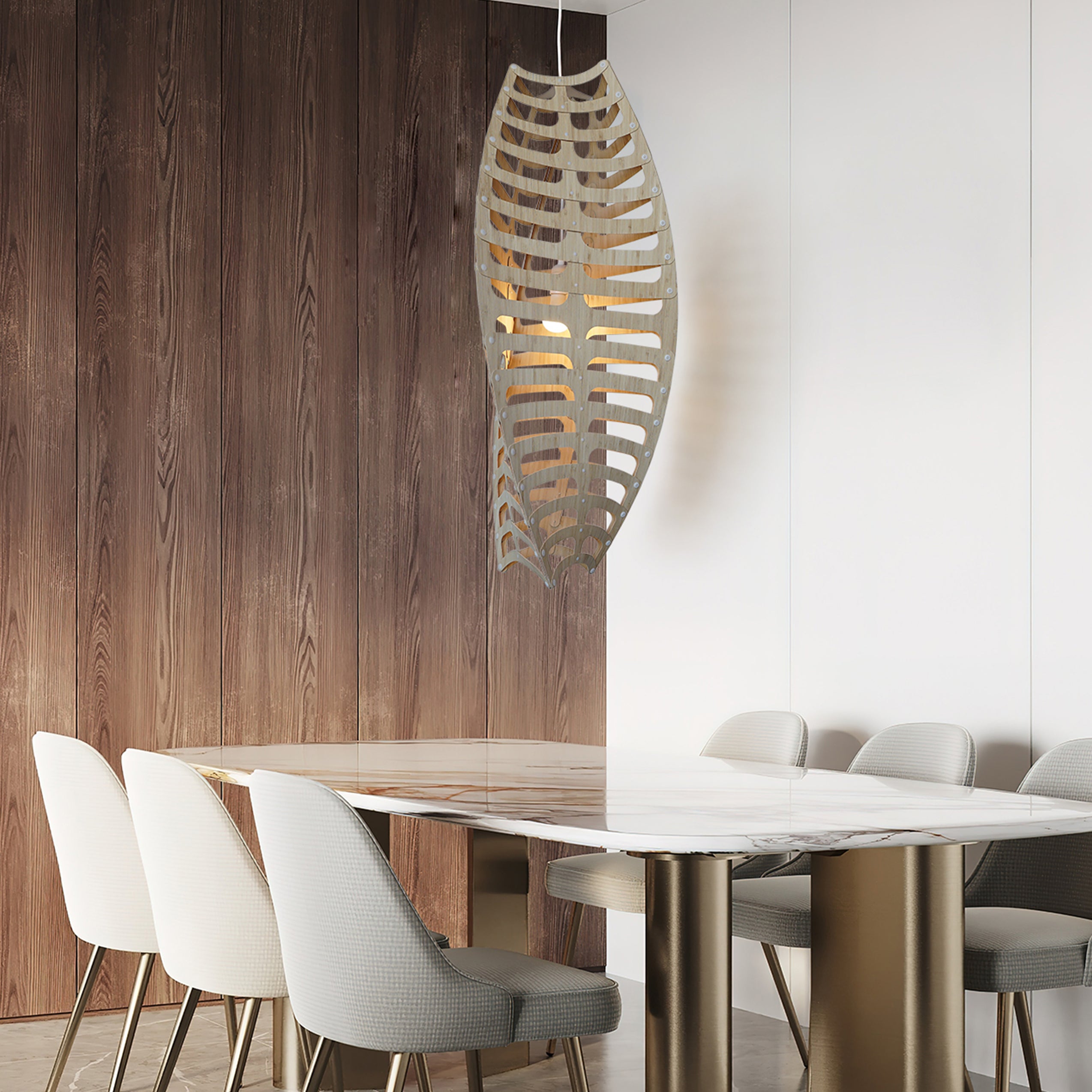 Toru Vertical Pendant Light: Small