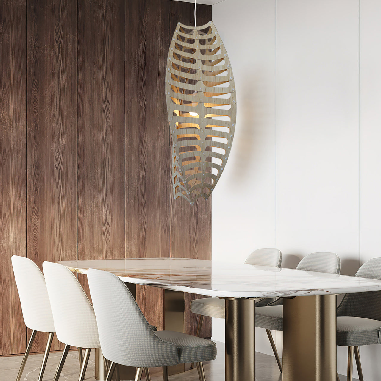 Toru Vertical Pendant Light: Small