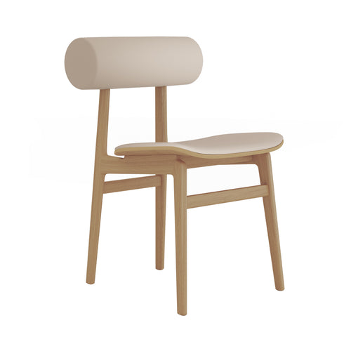 Totem Chair: Seat + Back Upholstered + Natural Oak