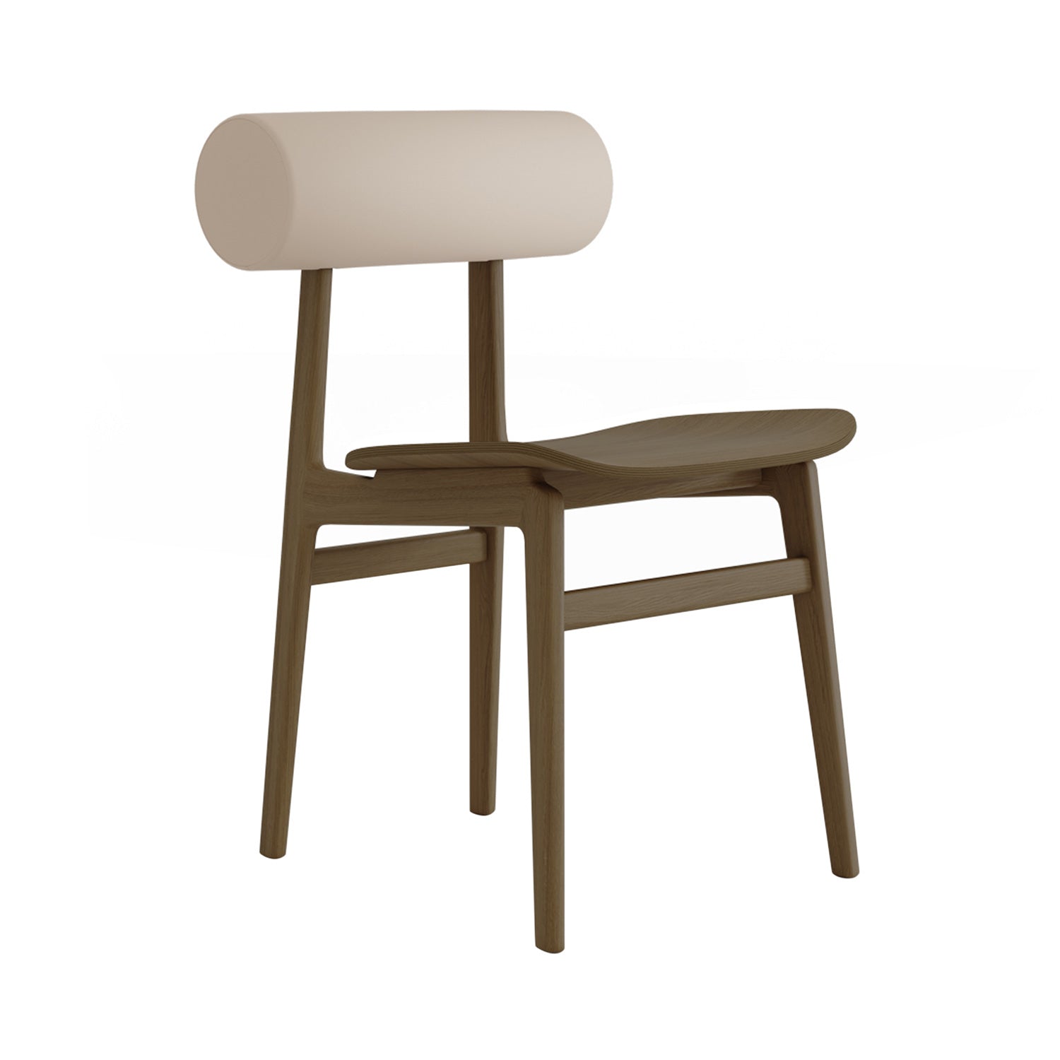 Totem Chair: Back Upholstered + Light Smoked Oak
