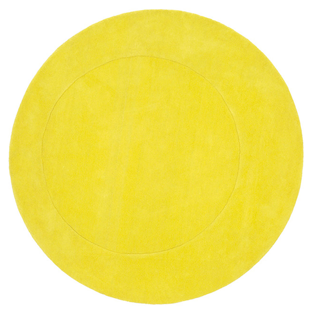 Trace Round Rug: Extra Large + Chartreuse