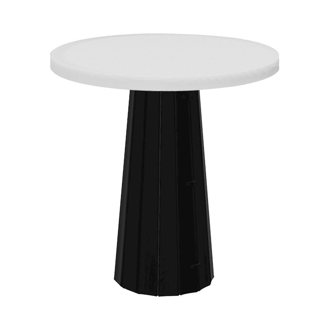 Container Round Table: Extra Small + Bodhi Cover + Traffic White + Black