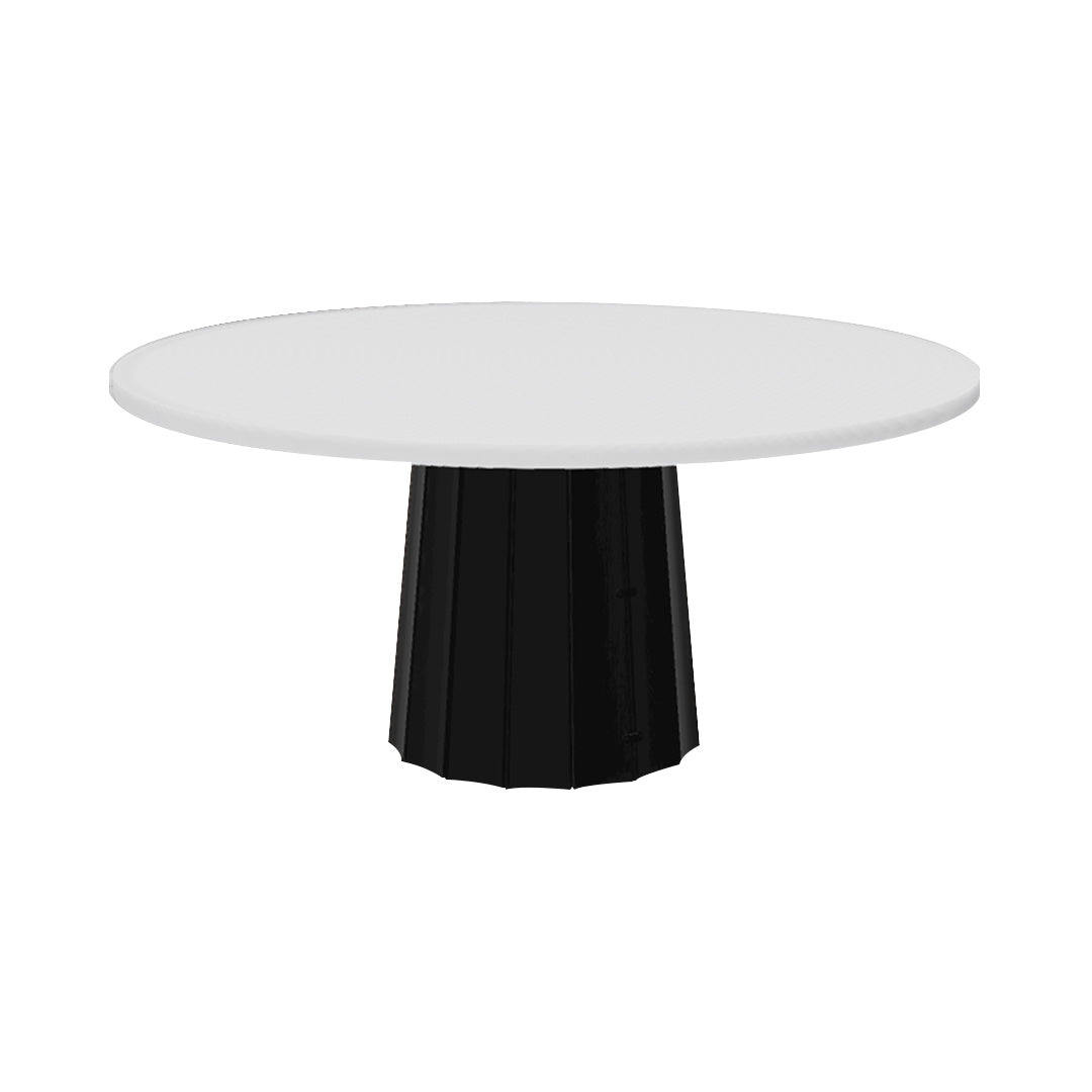 Container Round Table: Extra Large + Bodhi Cover + Traffic White + Black