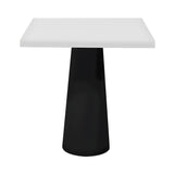 Container Square Table: Small + Traffic White + Black
