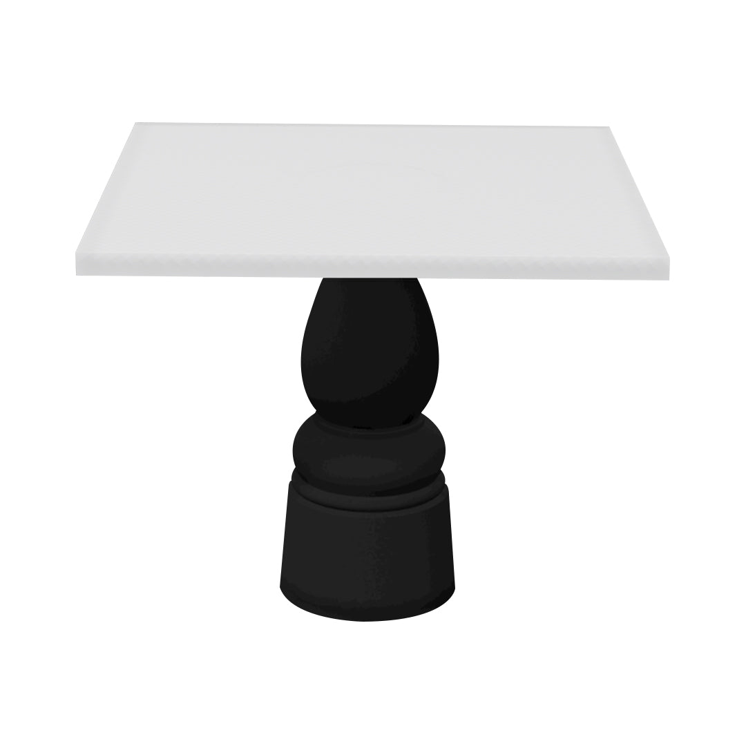 Container Square Table: Large + New Antiques + Traffic White + Black
