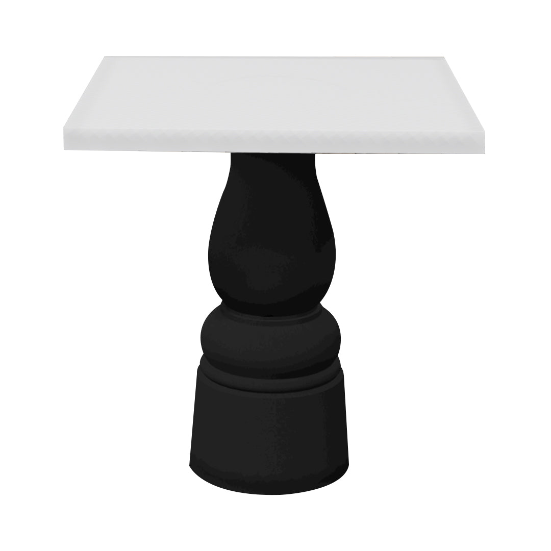 Container Square Table: Small + New Antiques + Traffic White + Black