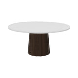 Container Round Table: Extra Large + Bodhi Cover + Traffic White + Cinnamon