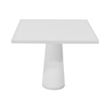 
Container Square Table: Large + Cable Feed + Traffic White + White