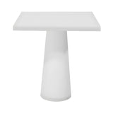 Container Square Table: Small + Traffic White + White