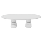 Container Oval Table: Large + New Antiques + Traffic White + White