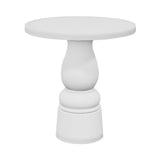 Container Round Table: Extra Small + New Antiques + Traffic White + White