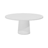 Container Round Table: Extra Large + Traffic White + White