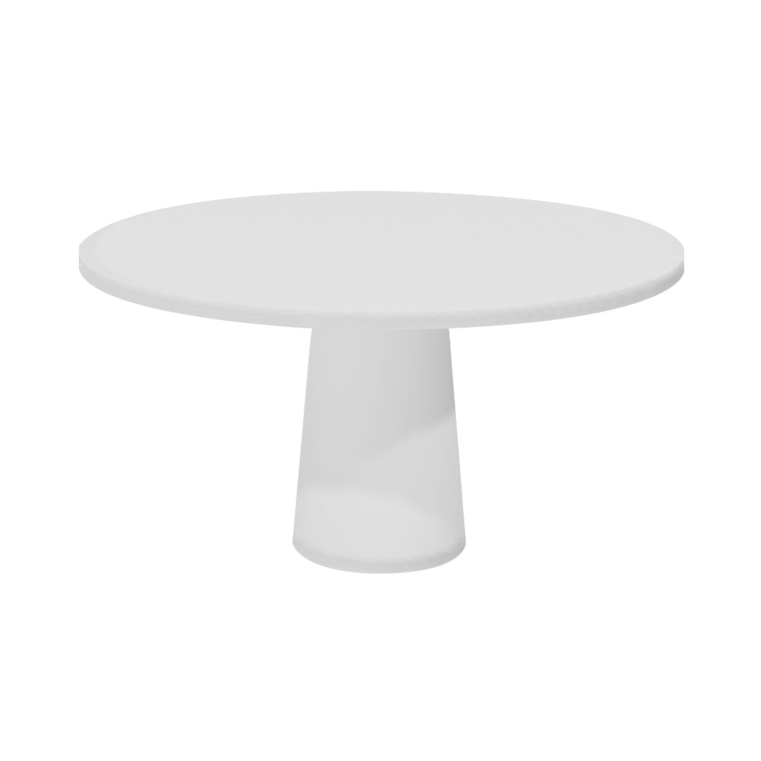 Container Round Table: Large + Traffic White + White