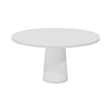 Container Round Table: Large + Traffic White + White