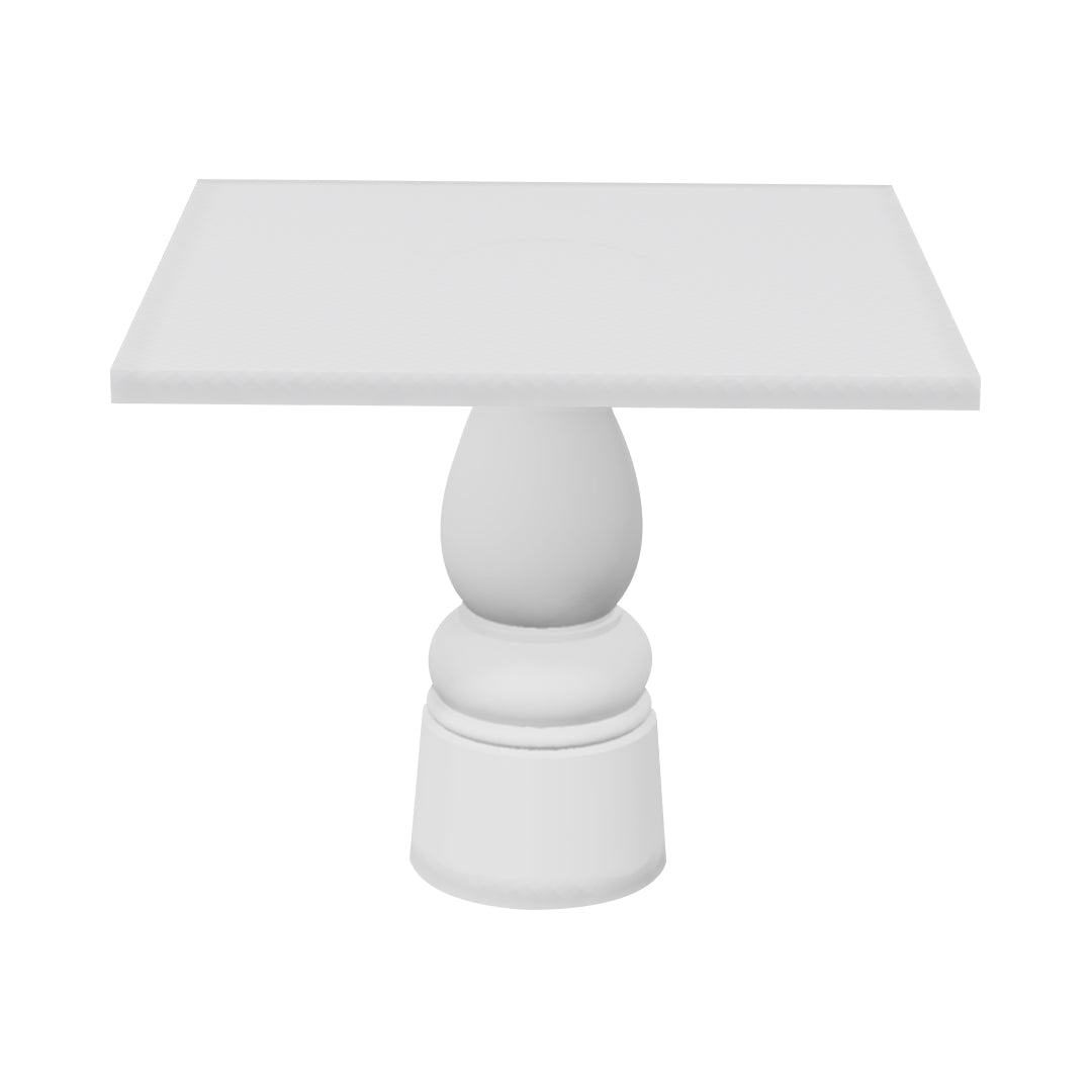 Container Square Table: Large + New Antiques + Traffic White + White
