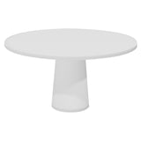 Container Round Table: Large + Cable Feed + Traffic White + White