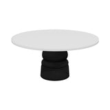 Container Round Table: Extra Large + New Antiques + Traffic White + Black
