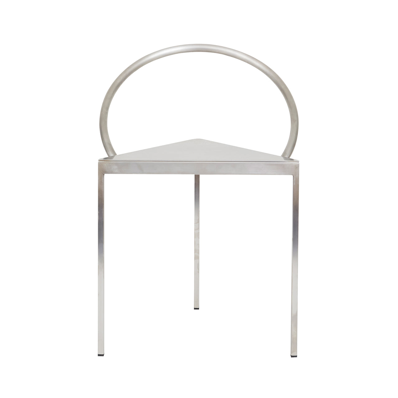 Triangolo Chair: Stainless Steel