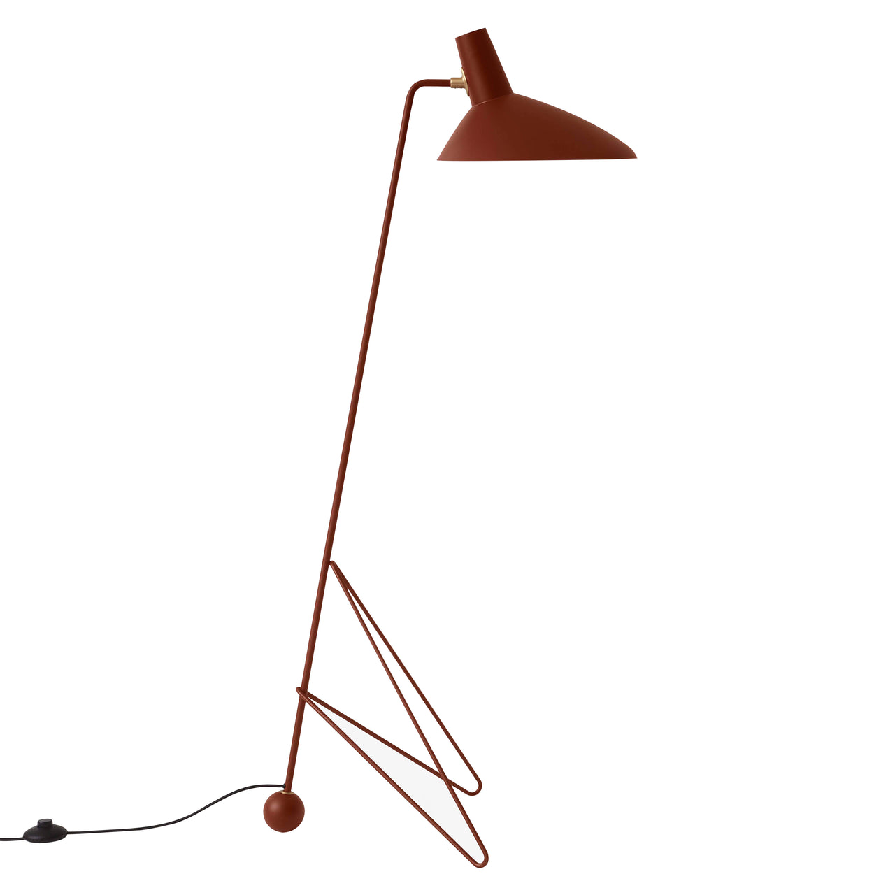 Tripod HM8 Floor Lamp: Maroon