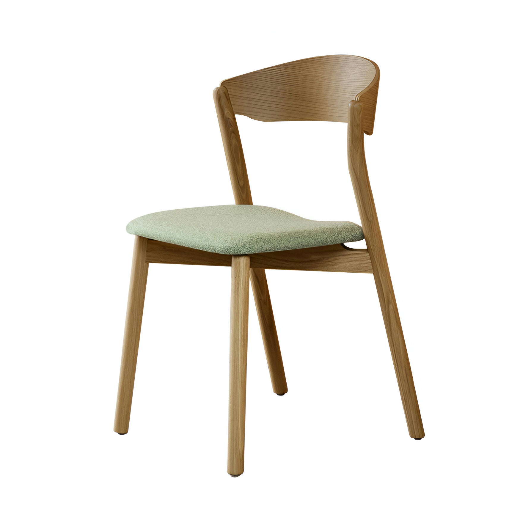 Tube Chair: Seat Upholstered + Flamed Oak