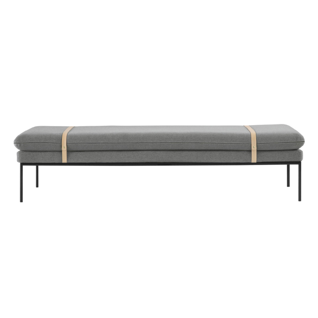 Turn Daybed: Black + With Natural Strap