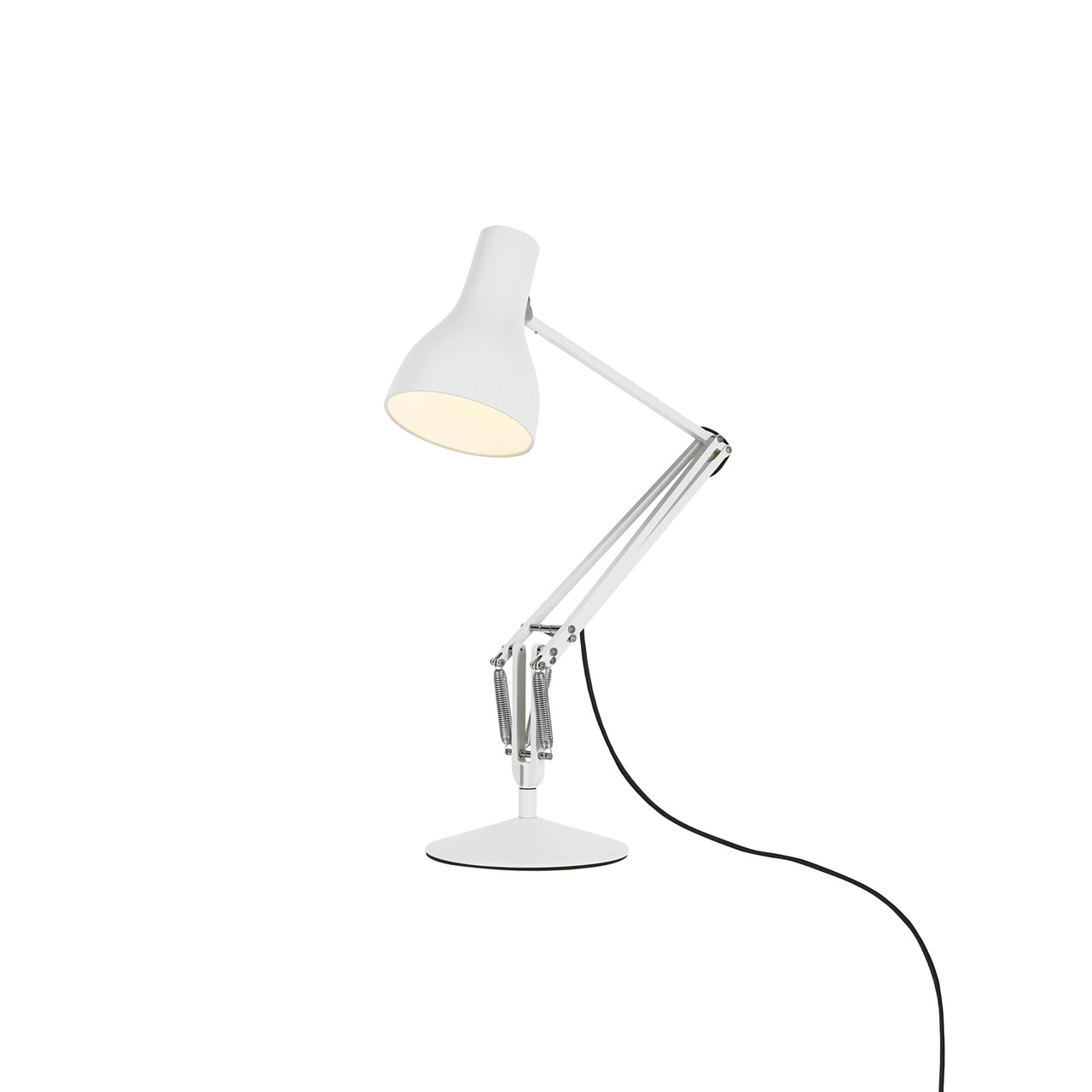 Type 75 Mini Desk Lamp with Insert: Alpine White