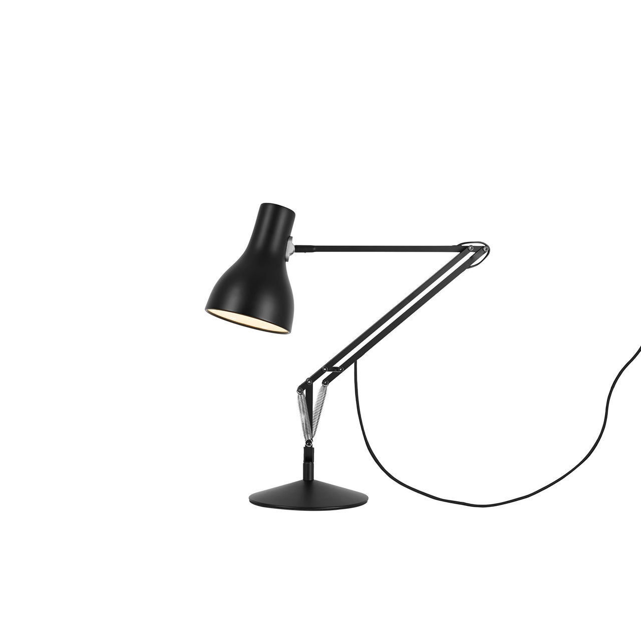 Type 75 Mini Desk Lamp with Insert: Jet Black