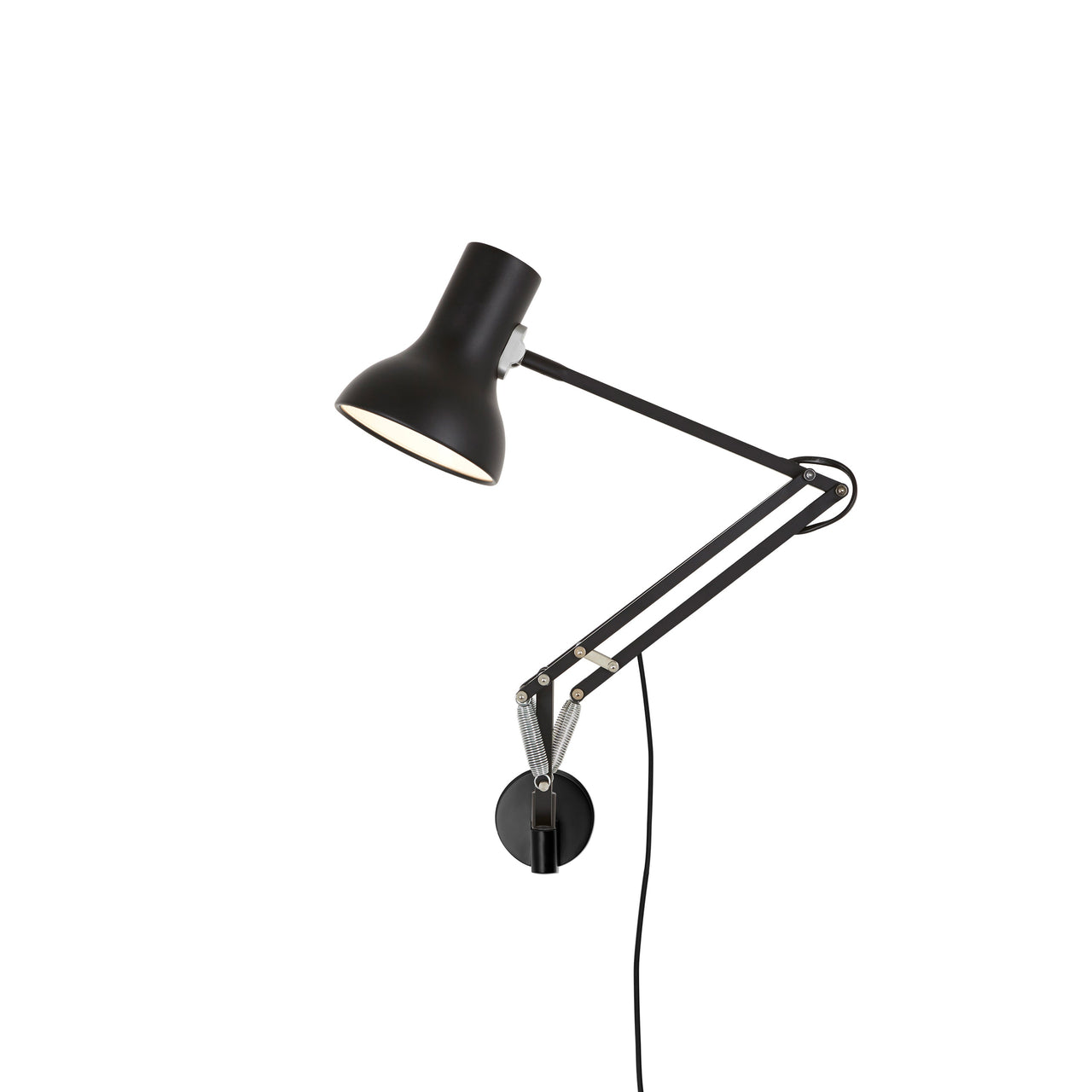 Type 75 Mini Wall Mounted Lamp: Jet Black