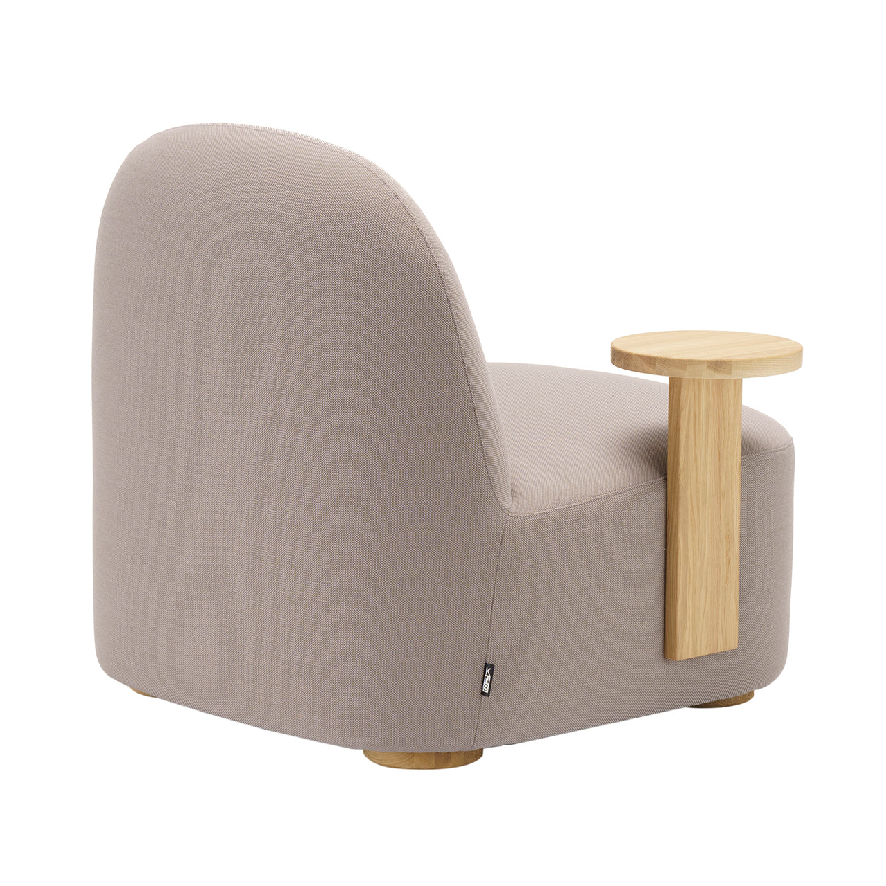 Polar Lounge Chair with Side Table: Right