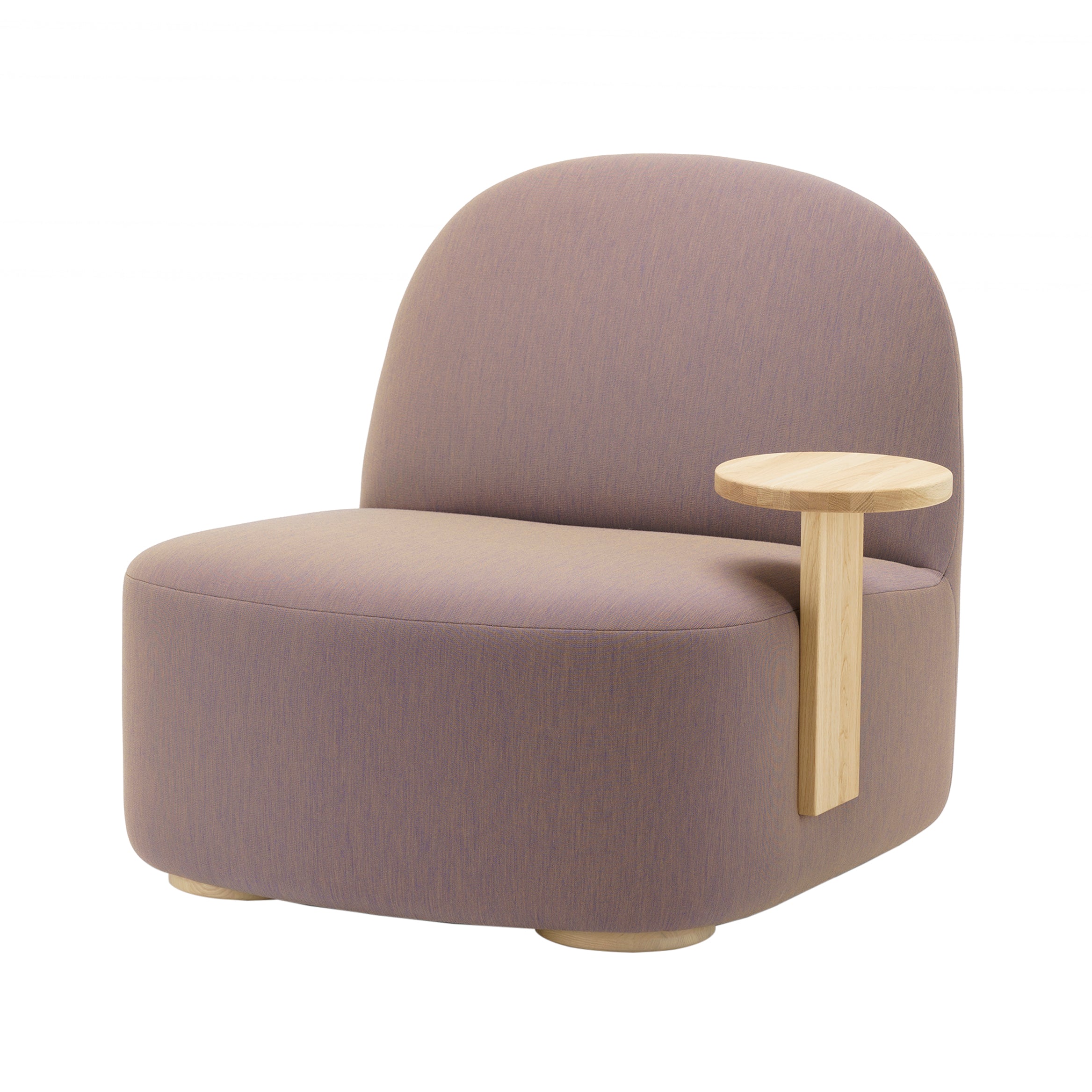 Polar Lounge Chair with Side Table: Left