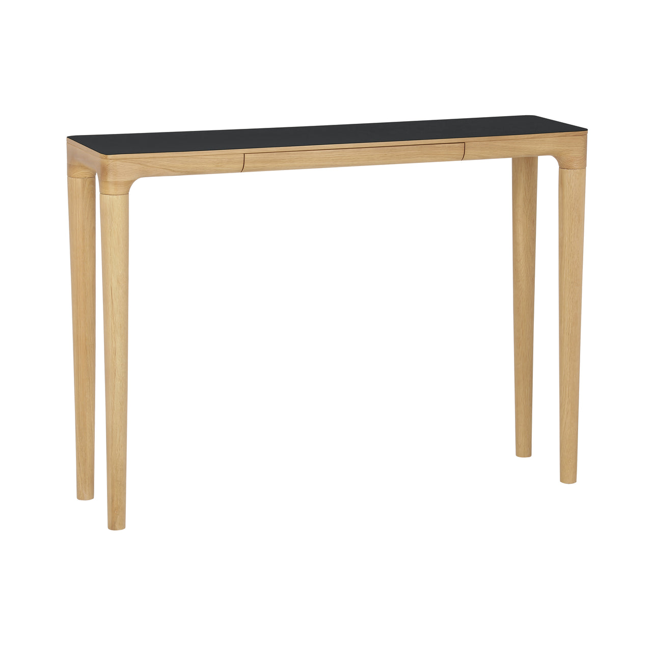 Heart ’n’ Soul Console Table: Black Oak