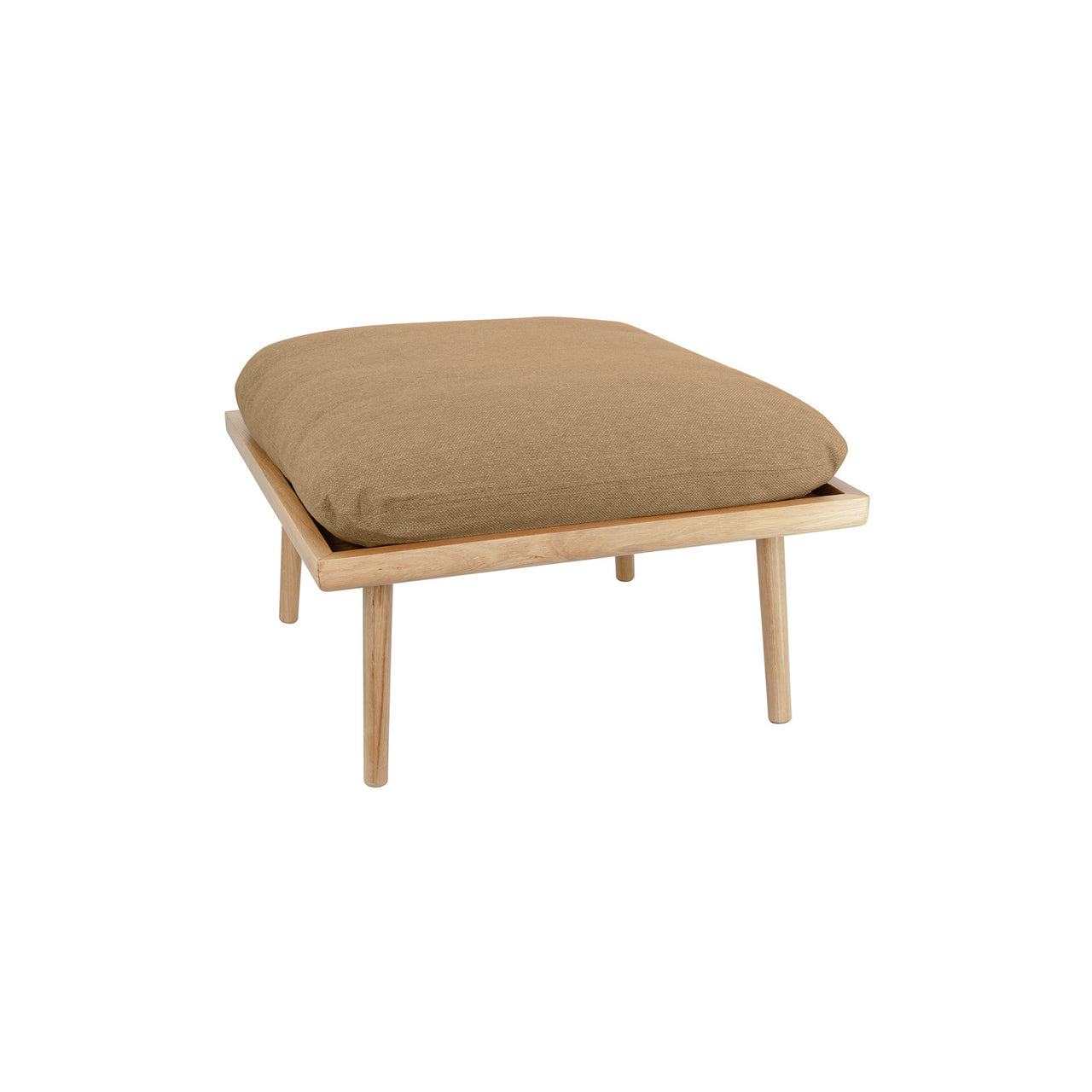 Lounge Around Shuffle Pouffe: Dark Oak + Sugar Brown