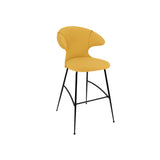 Time Flies Bar Stool: Black + curry sun