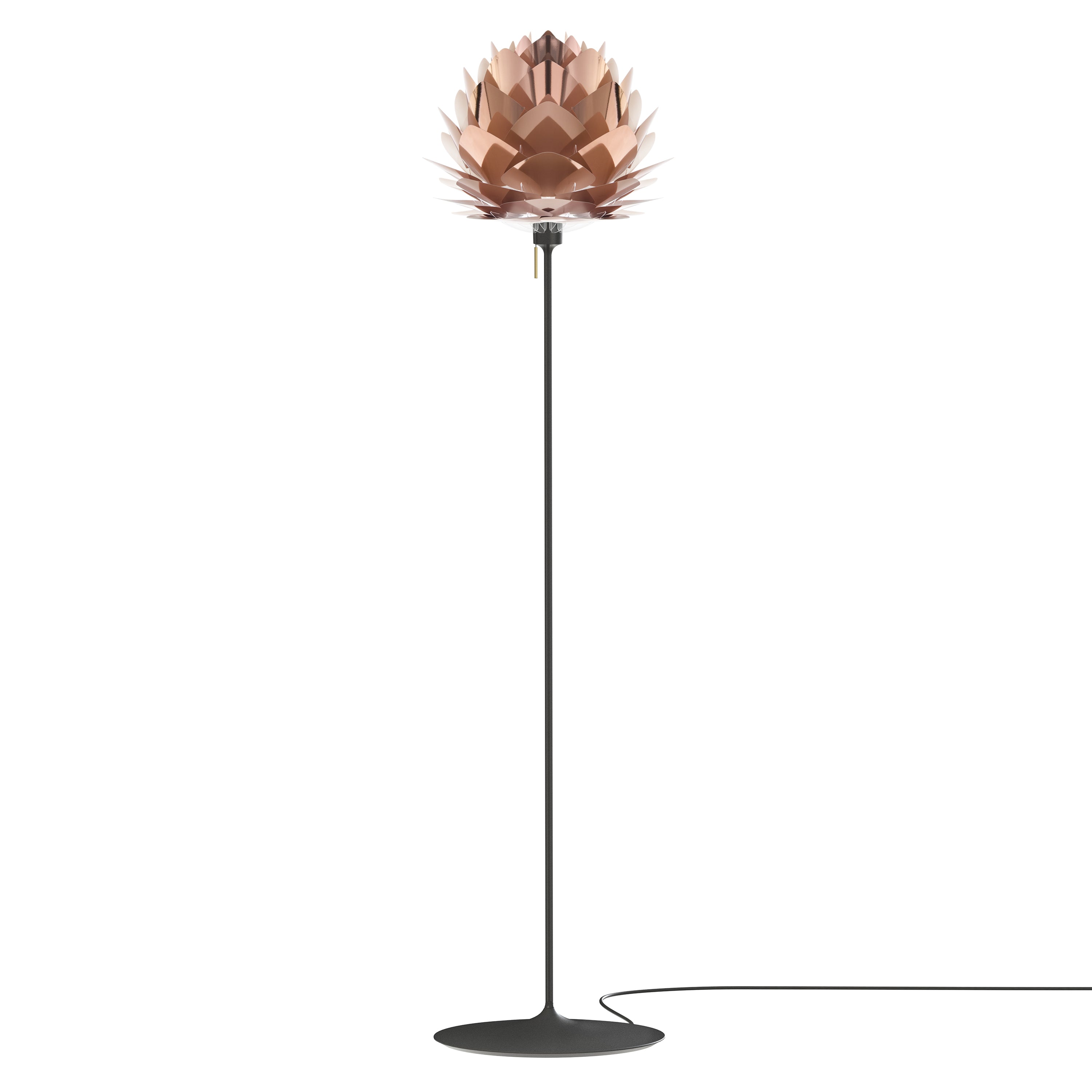 Silvia Champagne Floor Lamp: Medium - 17.7