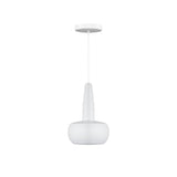 Clava Pendant: Matte White + White + Canopy