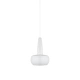 Clava Pendant: Matte White + White + Plug-in