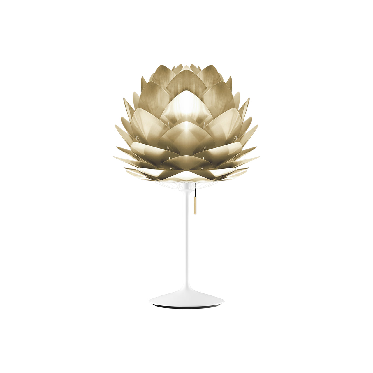 Silvia Champagne Table Lamp: Medium - 17.7