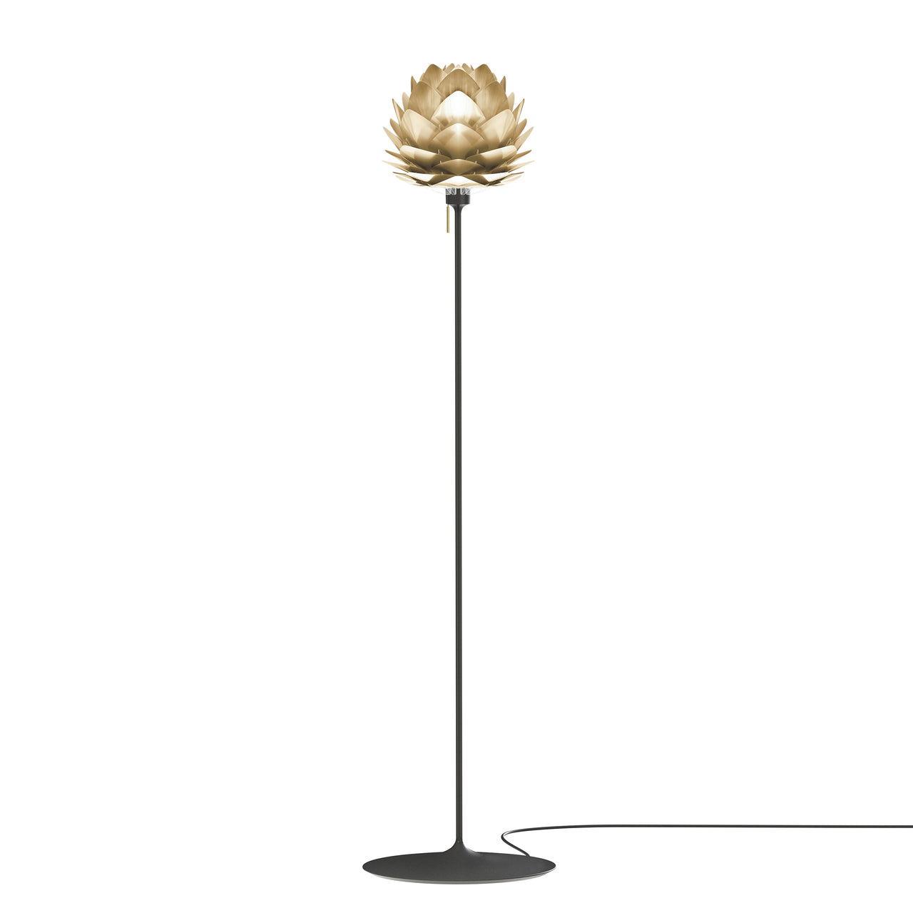 Silvia Champagne Floor Lamp: Mini - 13.4