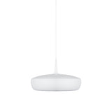 Clava Dine Pendant: Matt White + White + Plug-in